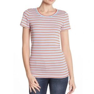J. Crew multicolor striped tee